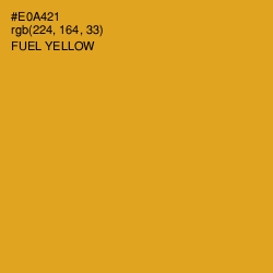 #E0A421 - Fuel Yellow Color Image